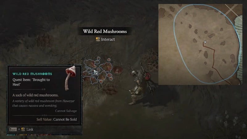 Nauseating Red Swamp Mushroom in Diablo 4