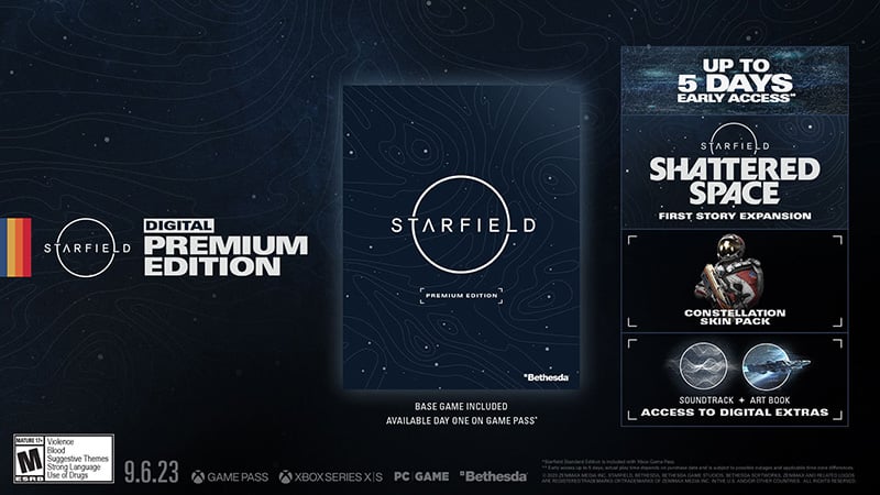 Starfield Premium Edition Upgrade contents