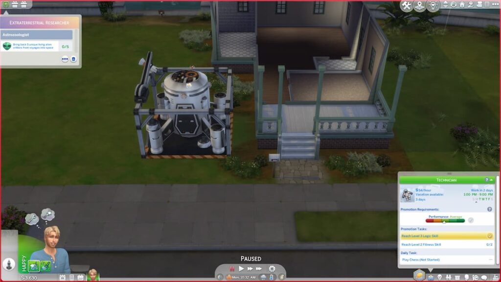 The Sims 4 space mission