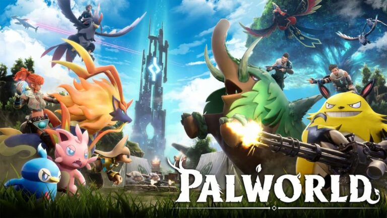 palworld title screen
